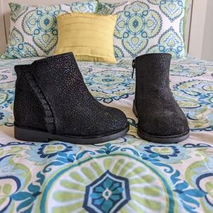 Black Sparkle Toddler Boots